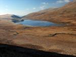 Burnmoor Tarn from the climb up to Eskdale Fell.