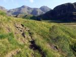 The Scafells beyond Scar Lathing.