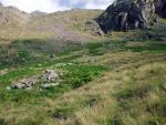 The route to Pen ascends just to the left  of Esk Buttress.