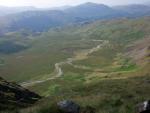Great Moss below. Sampson's Stones just visible and to the right of the bend in the Esk.