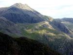 Ill Crag and Pen lit by the sun.