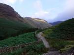 Entering Mosedale. Red Pike in the distance.