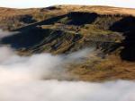 Close up of Mallerstang Edge.