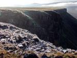 Looking back along the edge.