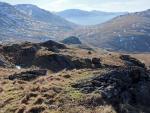 Looking back down the ridge to Pianet Knott centre frame.