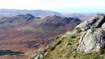 Green Crag and Crook Crag from the climb up Harter Fell.