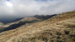 Looking back up to Pike de Bield on centre skyline. Esk Pike beyond under cloud.
