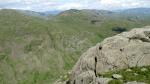 Red Tarn and Pike o' Blisco from Hell Gill Pike.