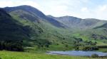Wetherlam, Swirl How and Great Carrs from the Elterwater road.